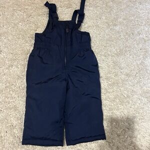 Carter's Size 18 M  Snow Bibs Coveralls Blue Adjustable Zipper Front NWOT